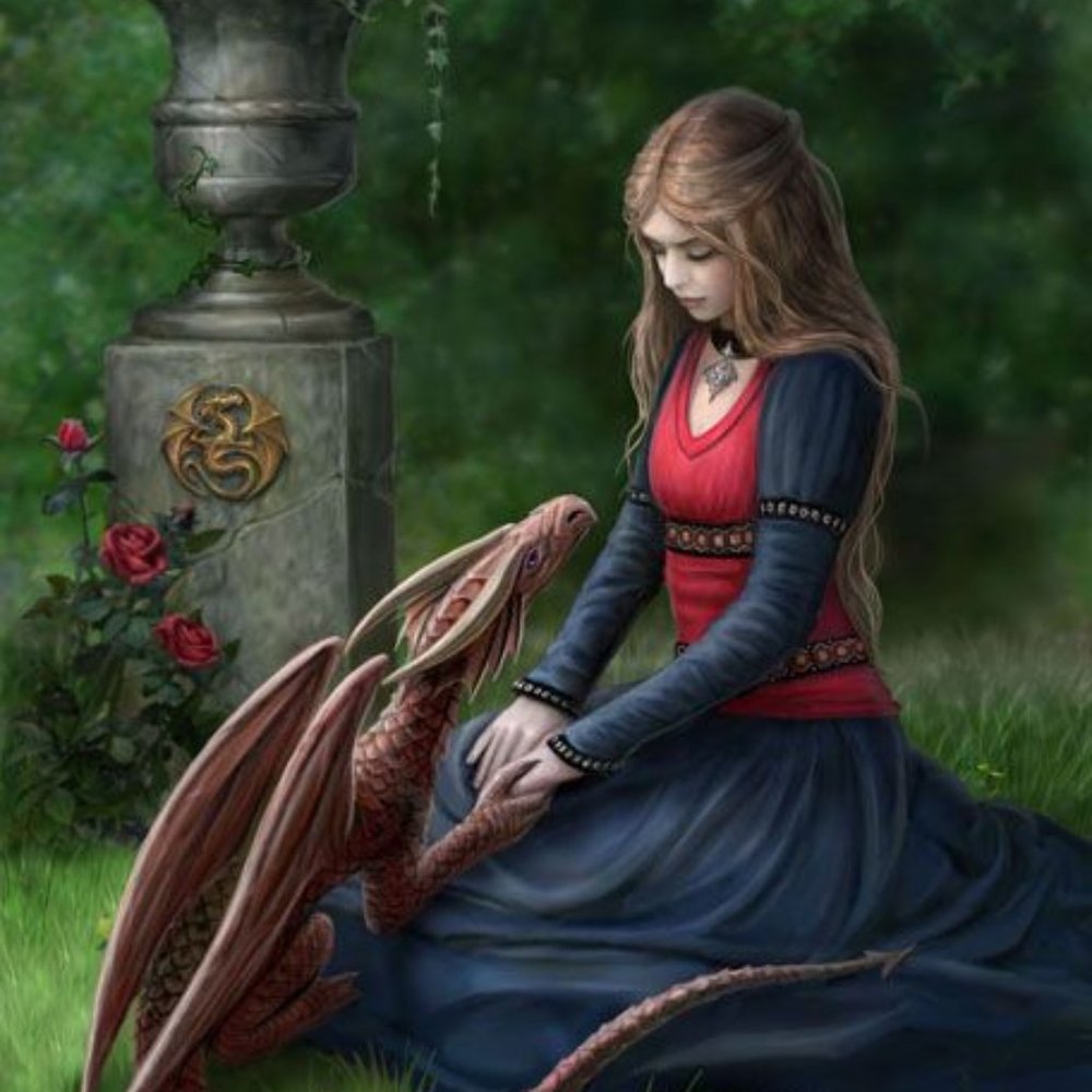 ANN STOKES Secret Garden Art Tile 4"x8" BY ACK